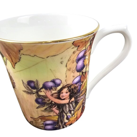 2 PAST TIMES QUEENS FLOWER FAIRIES CICELY‎ MARY BARKER 2008 CUPS MUGS - Picture 2 of 12